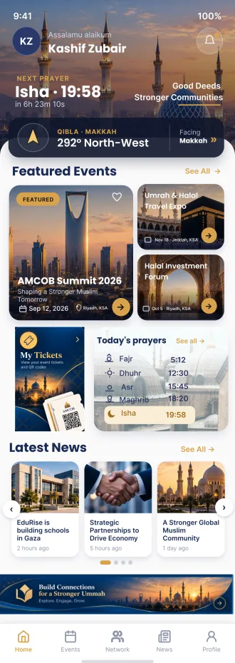 AMCOB app on a mobile phone